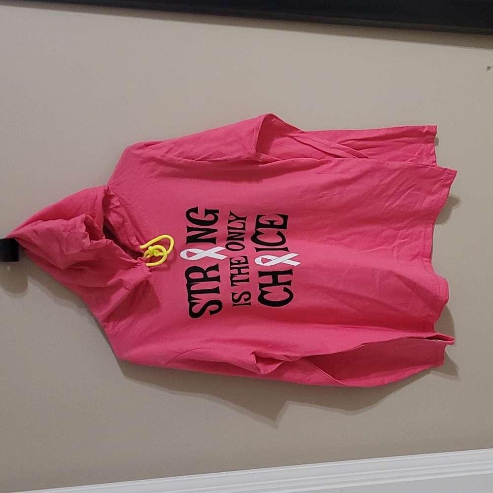 Custom Made Pink Breast Cancer Hoodie Shirt